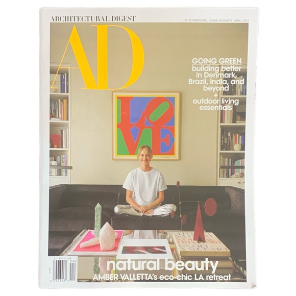 Architectural Digest Magazine April 2024 Amber Valletta Natural Beauty Eco Chic - Picture 1 of 5